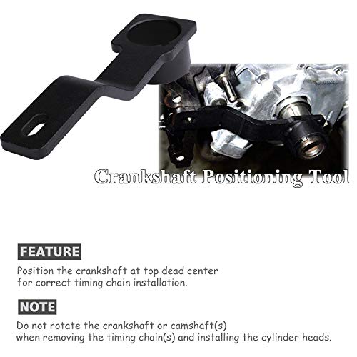 Engines Repair Tools Kit For Ford 4.6L/5.4L/6.8L 3V Valve Spring Compressor, Crankshaft Positioning Tool, Cam Phaser Holding Tool, Cam Phaser Lockout Kit, Timing Chain Locking Tool And Pulley Bolt #TOP6