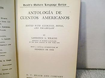 Hardcover Antologia De Cuentos Americanos Book