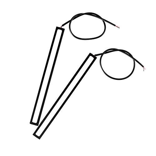 LEMONBEST® 2 x General 17cm 6W Super Bright COB Bulb Car LED Deep Blue Daytime Running Light DRL Driving Lamp Black housing