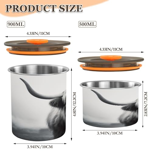 Envase Hermético de Acero Inoxidable ATTX 900ml miniatura 2
