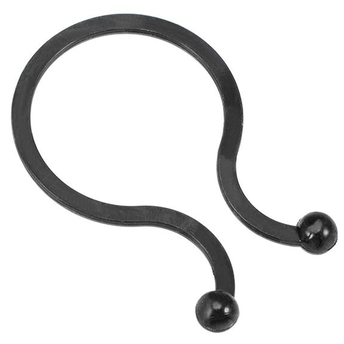 TA-VIGOR 100Pcs Twist Lock Cable Wire Ties, 18mm Dia Nylon U Shape Save Place, Wire Organizer for Laptop Power Line, USB Cable, Earphone Cord, Ethernet Cable, Black