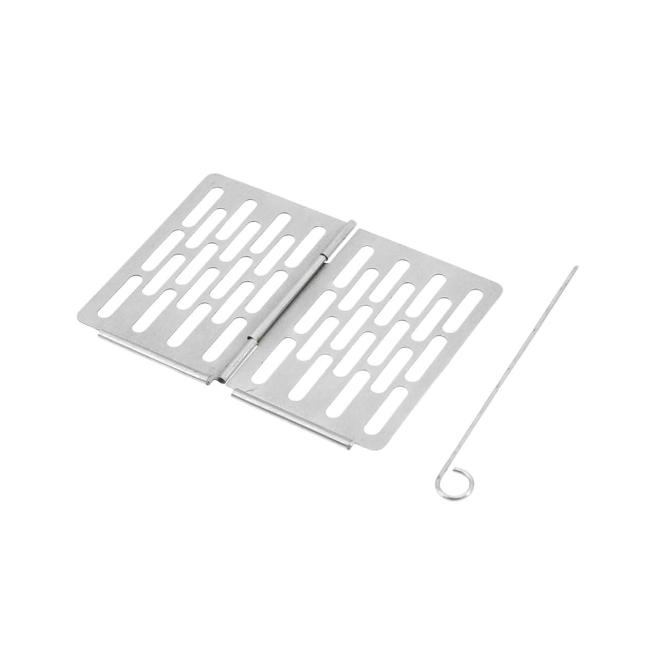 CIYODO 1Pc Folding Barbecue Grill Portable Stainless Steel Bbq Rack for Outdoor Camping Fishing and Park Use Compact Easy Assembly Capacity for Multiple Foods Durable and Safe