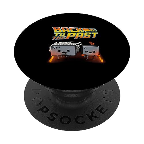 Retour vers le passé Annuler Ctrl Z Geek Developers Cadeau drôle PopSockets PopGrip Adhésif