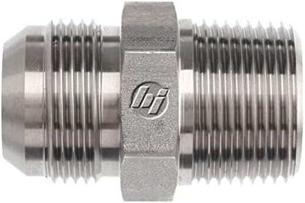 Brennan 2404-12-12 Steel JIC Flared Tube Fitting, Straight, 3/4" Tube OD JIC Male x 3/4-14 NPTF Male