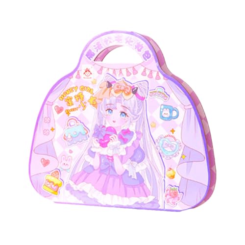 Virtcooy Juegos de Maquillaje para niños, Kit de Maquillaje de simulación | Kit de cosméticos de Juego de Dibujos Animados para niñas | Cosméticos de Juguete para niños, Kit de Maquillaje de Princesa