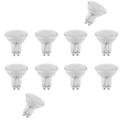 Osram 10er Pack LED Spot Parathom PAR16 4,3 Watt 2700 Kelvin warmweiß GU10 120° Ausstrahlwinkel | 350 Lumen | ersetzt 30 Watt | LED-Reflektorlampe