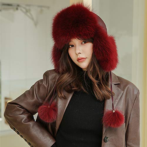 Homeemoh Cappello Invernale da Donna in Pelliccia