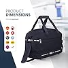 Hand Cabin Bag Polyester Travel Bag 40 X 20 X 25 Cm Suitable Hand Luggage For Worldwide Airlines Lockable Zipper Quick Access Zip Pocket With Adjustable Shoulder Strap And Handle Navy