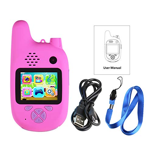 Yuwao Câmera Infantil Walkie Talkie 8Mp Lentes Duplas Tela Ips De 2,0 Polegadas Memória Estendida Ba