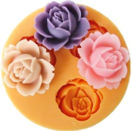 Aknifetoo Mini Flower Sculpting Silicone Sugar Resin Craft DIY Moulds gum paste Cake Decorating Fondant Mold