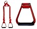 Majestic Ally Nylon Overlay Adjustable Heavy Duty Padded Youth Stirrup (Red)