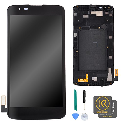 KR-NET [Black] LCD Display Digitizer Screen Replacement for LG K7 AS330 K330 MS330 / LG Tribute 5 LS675