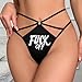 Fuck1 Off Women's T-back Thongs Soft G-string Sexy Underwear Panties