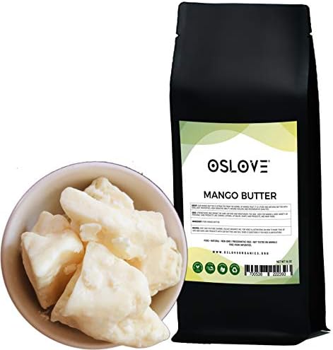 Mango Butter 1 LB Pure, Natural, Hand -packed, Fresh & Fluffy in DIY mixes | Obtained from Mango seeds | Use for DIY leave in conditioner, Salves, Body Butter, Lotions & Soaps