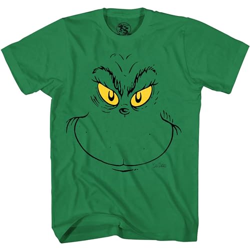 Dr. Seuss Grinch Face Youth Kids T-Shirt2
