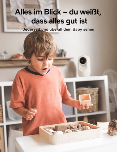 momcozy Babyphone mit Kamera 5 Zoll 1080P HD-Video Babyphone ohne WLAN mit Kamera und Audio 5000 mAh Akku Babyphone, IR-Nachtsicht Weitwinkelobjektiv 2-Wege-Audio Vox-Modus 960 Fuß Reichweite