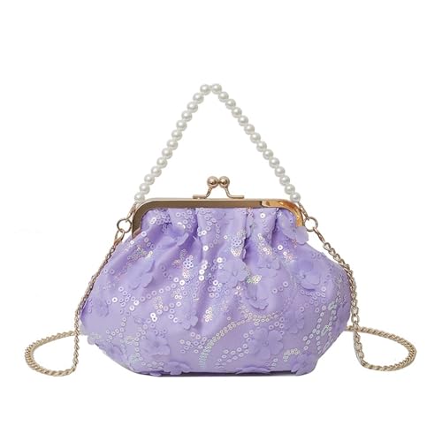 Sac à main à bandoulière paillettes vintage au style traditionnel chinois