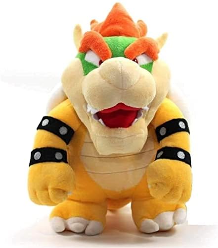 Koopa Plush Toy, Soft Stuffed Animal Toys Standing Dragon Koopa Bowser Plush Doll Plushies 25cm (Yellow)