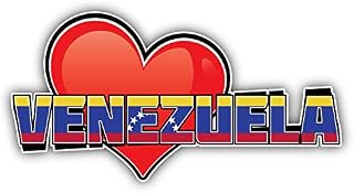 KW Vinyl Magnet Venezuela Art Heart Flag Travel Slogan Truck Car Magnet Bumper Sticker Magnetic 5"