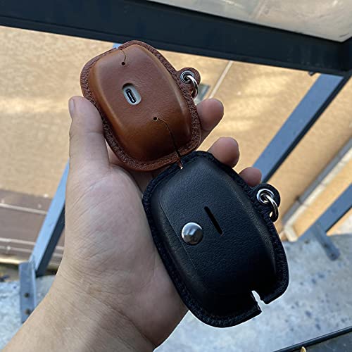 sillervan couro para fones ouvido sem fio Sony WF-1000XM4, capa protetora couro PU macio à prova cho