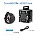 Frewico 2025 Upgraded Portable Bluetooth Speaker Watch,Wireless Outdoor Speaker with Built-in Mic & TF Card Slot, IP45 Waterproof,TWS Pairing,RGB Lights for Skiing,Cycling,Hiking and Trekking(Black)