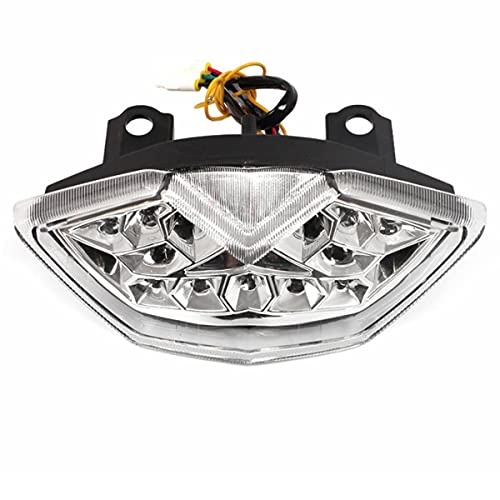 Image of MZS Motorcycle Tail Light, LED Integrated Turn Signal Blinker Clear Lens Compatible with Z1000 2010-2013 / Z1000SX 2011-2019 / KLE650 2010-2019