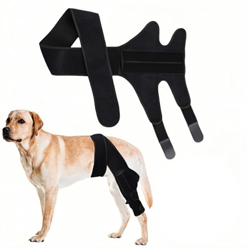 Oumun Dog Hip Knee Leg Brace,Dog Knee Brace with Side Stabilizers,Dog Rear Leg Braces,Adjustable Dog Leg Braces,Support Brace for Knee,Dog Leg Wound Protector,Dog Elbow Protector,Leg Support for Dogs