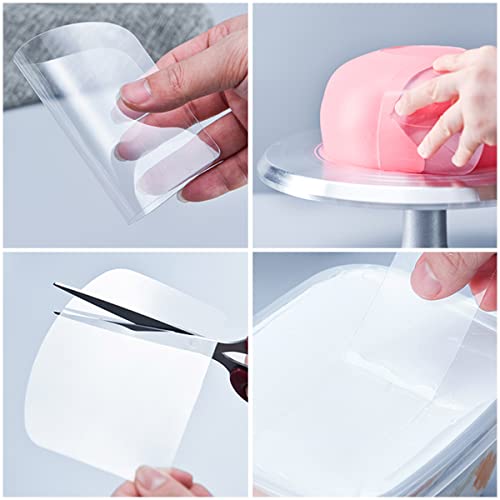 6 Pieces Clear Acrylic Cake Scraper Cake Decorating Comb Cake Edge Smoother Scraper Pastry Cutter #TOP5