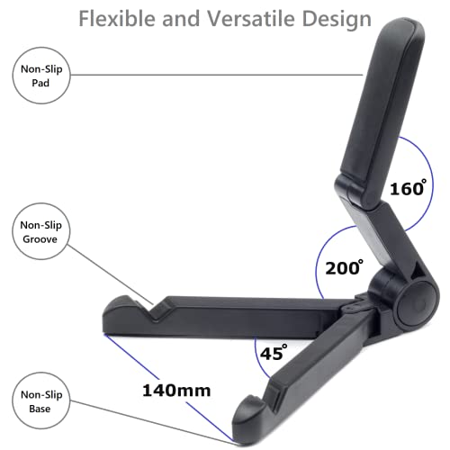 Digicharge Soporte Tablet, Soporte para iPad, Multi-Angulo Soporte de Escritorio Compatible con Cada Tableta, iPad Air Pro Mini, Móvil, Teléfono, Samsung Galaxy Tab de 4 a 14 Pulgadas