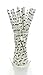 Mustache Straws (25 Pack) - Black & White Moustache Pattern Paper Straws, Mustache Party Supplies, Little Man Drinking Straws