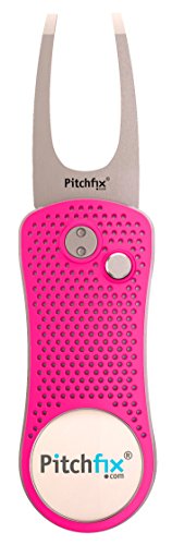 Pitchfix Divot Tool Golf (Hot Pink/Silver)