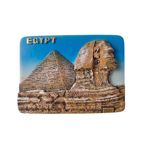 Imán para nevera Egipto Giza Gran Esfinge y Pirámide de Keops W22