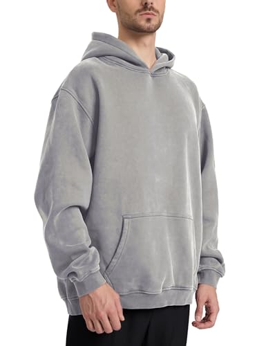 Image of Hatant Oversized Hoodie Sweatshirts for Men Couples Heavyweight Hoodies Pullover Vintage Mens Acid Wash Sweaters Clothes 2026