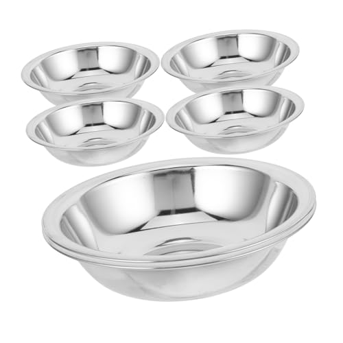Alipis 6pcs Tazones Mezcladores de Acero Inoxidable miniatura 1