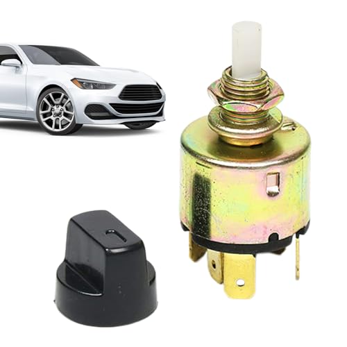 XIAOXIAOYU Interruptor de ventilador de 3 velocidades, interruptor para aire acondicionado de coche, interruptor de calefacción con botón giratorio para coche de 12 V-24 V, interruptor de botón de