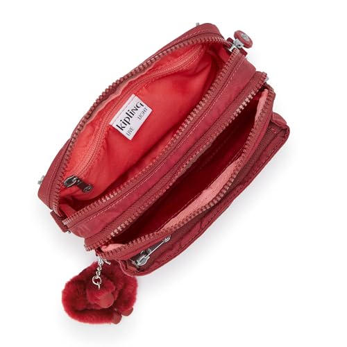 Image of Kipling Women's Abanu Medium Crossbody Bag, Lightweight, Adjustable Nylon Waist Pack with Multi-Compartment Zip Pockets