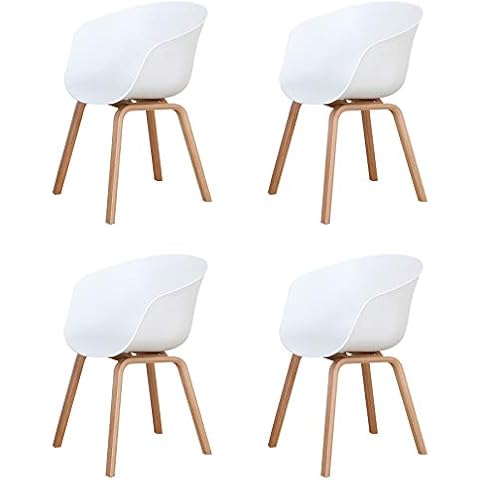 BenyLed 4er Set Esszimmerstuhl Skandinavische Sessel Retro Design Seitenstuhl Cover
