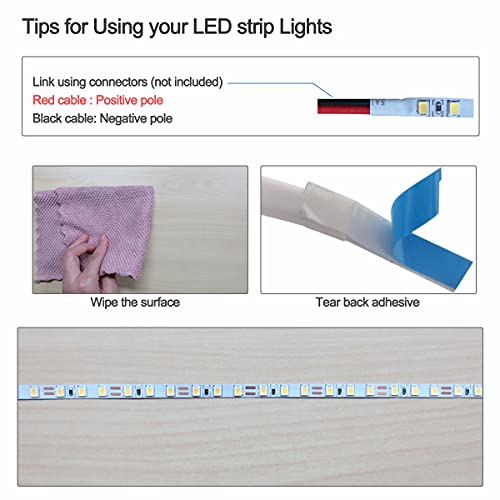 Tira de LED 12V 5mm 5m 600 LEDs Blanco Cálido 3000K miniatura 4