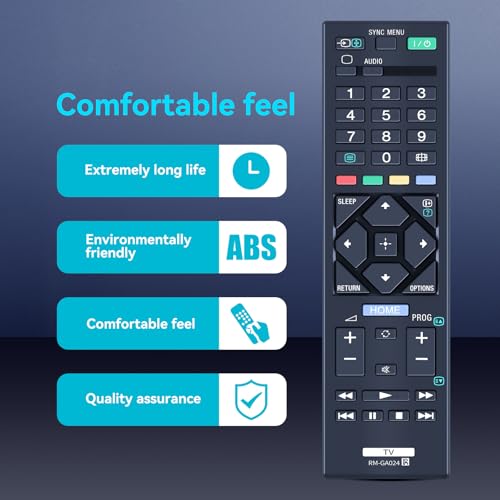 Télécommande RM-GA024 Sony Bravia KLV-32R422A KLV-46R452A TV