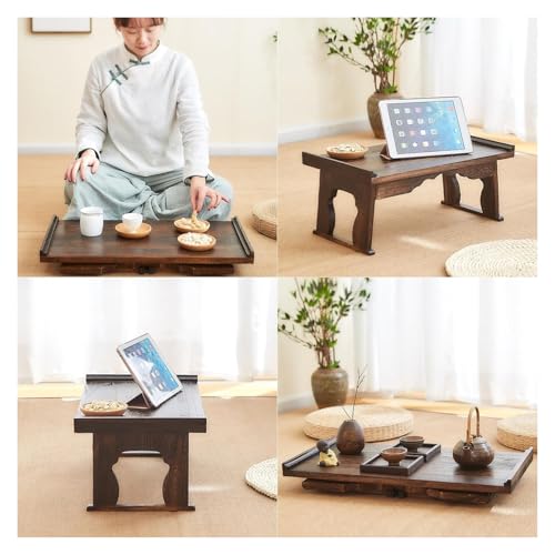 Table basse rétro en bois pliante pour libérer de l'espace dans un studio - 4