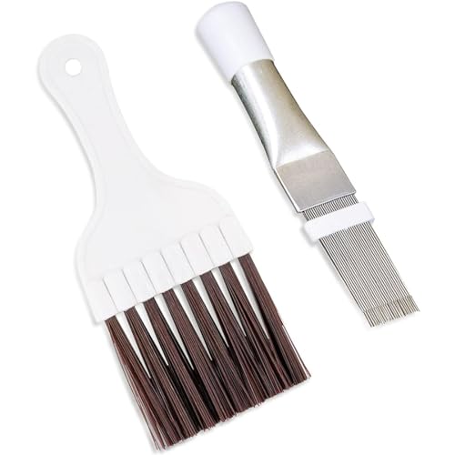 VIVIIHOO Juego de 2 cepillos de limpieza para secadora, cepillo para filtro y peine rectificador, herramienta multifunción