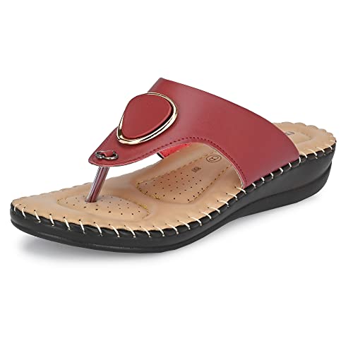 Image of Centrino Women's Thong Comfortable Ortho Care Ladies | Fashion Wear Sandal & Chappal | Soft Cushioned for More Comfort (7902)