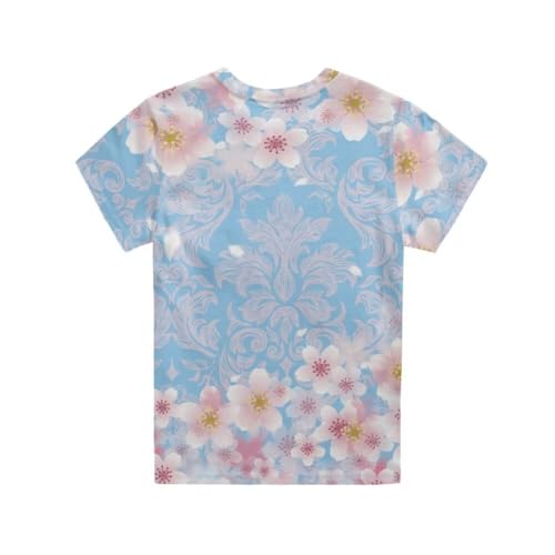 Image of Xhuibop Kids Tshirts Girls Boys 3-16 Years Summer Clothes for Teens Loose Fitting Tops