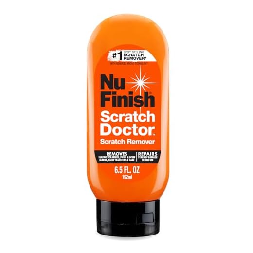 Car Scratch Remover by Nu Finish, Scratch Removal for Cars Eliminates Paint Scrapes, Scuffs, Haze and Swirls on Cars, Boats and Motorcycles , 6.5 Oz, White