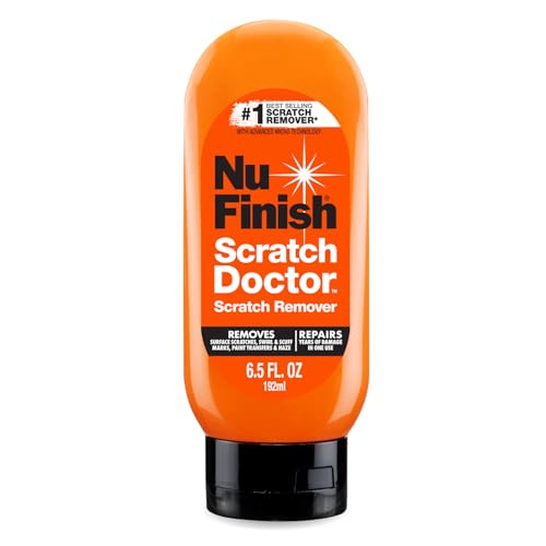 Nu Finish Car Scratch Remover, Scratch Removal for Cars Eliminates Paint Scrapes, Scuffs, Haze and Swirls on Cars, Boats and Motorcycles , 6.5 Oz, White by Nu Finish - Used condition - US$8.36