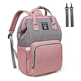 ❤CONVERTIBLE Y VERSÁTIL: Esta bolsa impermeable bebe se puede usar como mochila, bolso de mano o colgar de la carriola. Elegante y adecuada para muchas ocasiones, como viajes y compras al aire libre, etc. ¡El diseño práctico y unisex hacen que esta mochila de pañales sea perfecta para un regalo ideal para baby shower!