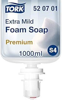 Tork Extra Mild Foam Soap - 520701 - Allergy-friendly All-purpose Soap for S4 Dispenser Systems - Premium Quality, Fragrance-free, 1 x 1000 ml