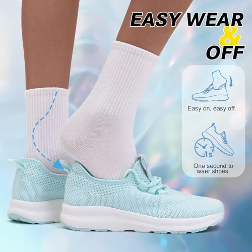 Image of ZYEN Wide Toe Box Shoes Women Non-Slip Ultra Light Running Sneakers Extra Wide Feet Arch Support Walking Shoes Tennis Diabetes Breathable Gym Workouts 6-12