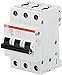 Price comparison product image ABB S203M-B16 Miniature Circuit Breaker, 3 Pole, Type B, 10kA/15kA Breaking Capacity, 16 Amp Current (2CDS273001R0165)