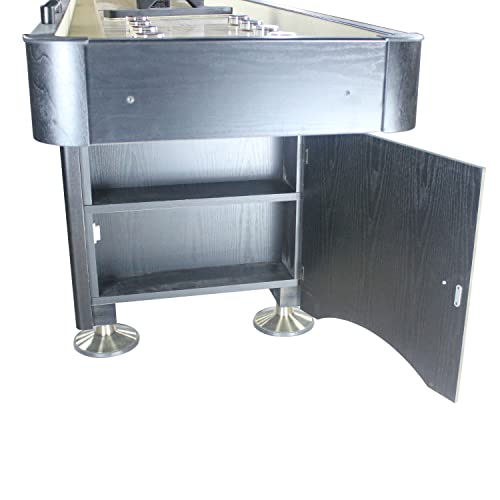 Playcraft Woodbridge 9' Black Shuffleboard Table #TOP5